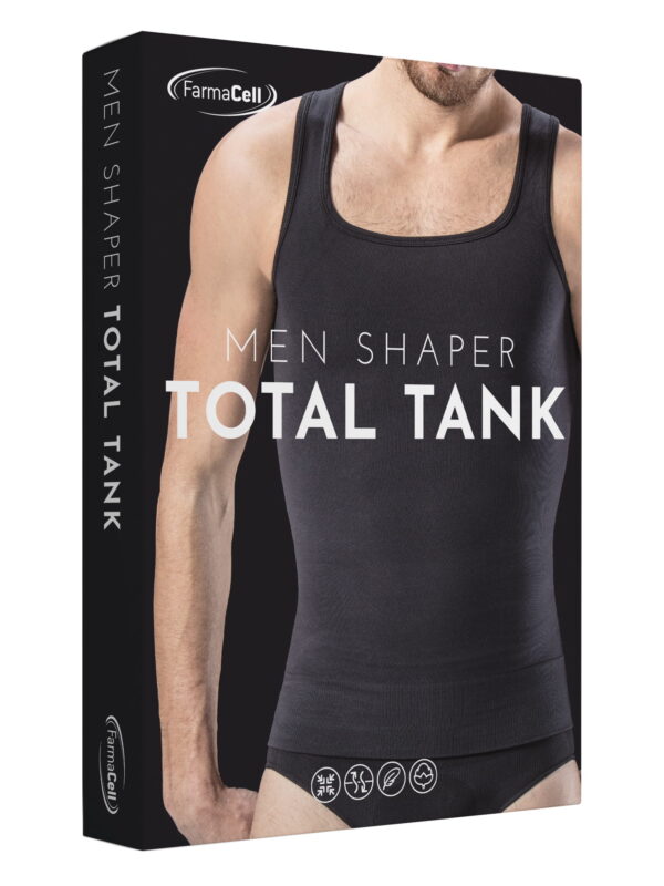 Męska koszulka wyszczuplająca i modelująca całościowo z bawełny